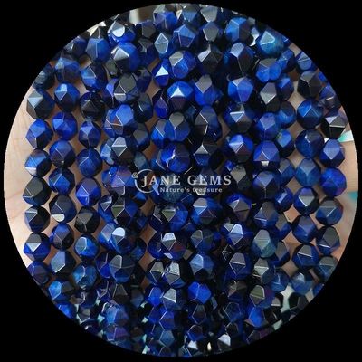 Edelstein Perlen Diamanten verschiedene Farben Blendungen DIY Schmuck 6mm 8mm 10mm Tourmalin Blaue Tiger-Auge Lockersträhnen