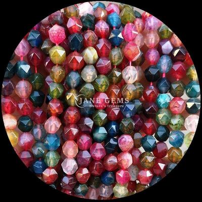 Edelstein Perlen Diamanten verschiedene Farben Blendungen DIY Schmuck 6mm 8mm 10mm Tourmalin Blaue Tiger-Auge Lockersträhnen