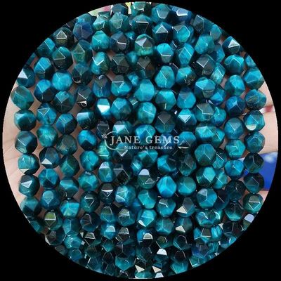 Edelstein Perlen Diamanten verschiedene Farben Blendungen DIY Schmuck 6mm 8mm 10mm Tourmalin Blaue Tiger-Auge Lockersträhnen