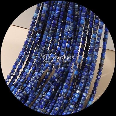 Polsterte mehrfarbige Lapis Lazuli Amazonit Kubus geschnittenen Edelstein Perlen für DIY Schmuckherstellung