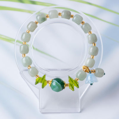 Natürlicher Jade Perlen Armband Gesundheit Schönheit und Harmonie Jane Edelsteine zum Geschenk