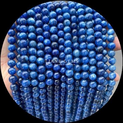 Natürlicher Edelstein mit rundem Schnitt Mondstein Fluorit Ozean Jaspis Loose Strands Perlen für DIY Schmuck