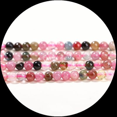 Natürliche mehrfarbige runde Edelstein Perlen Afrikanischer Türkis Grüner Punkt Für Armbänder Halsketten Ohrringe DIY Schmuckherstellung