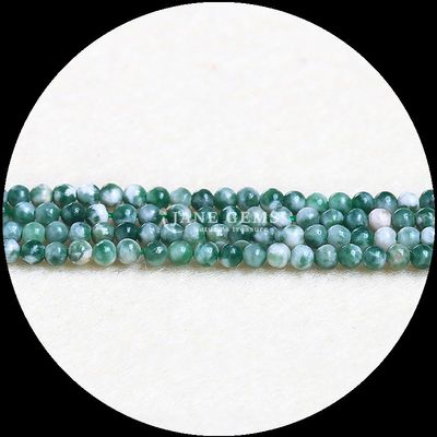Natürliche mehrfarbige runde Edelstein Perlen Afrikanischer Türkis Grüner Punkt Für Armbänder Halsketten Ohrringe DIY Schmuckherstellung
