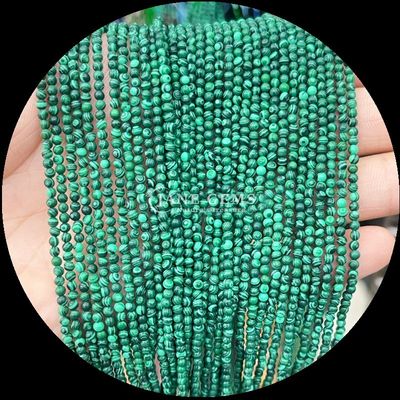 Natürliche mehrfarbige runde Edelstein Perlen Afrikanischer Türkis Grüner Punkt Für Armbänder Halsketten Ohrringe DIY Schmuckherstellung