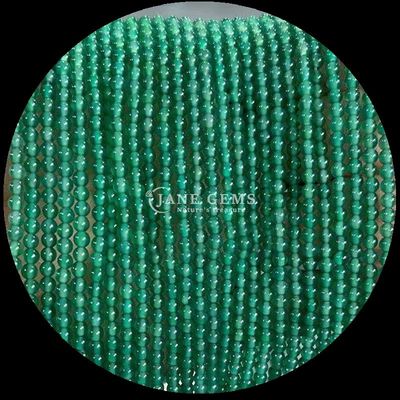 Natürliche runde Edelsteinperlen Elegante grüne Achat Rhodonit und Schneeflocken Obsidian für DIY Schmuckherstellung