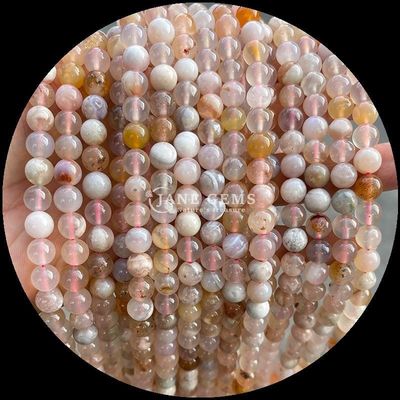 DIY Schmuckherstellung 8mm runde natürliche Edelsteinperlen in Kirsch-Agat und verschiedene Agatstränge für Ohrringe