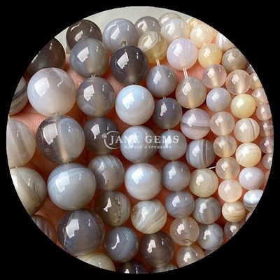 Runde Form 8mm Naturgemäuste Perlen Verschiedene Achatperlen Karnelien Gelb gestreifter Achat Locker Perlenstrang für DIY Schmuck