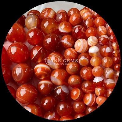 Streifenagatenperlen Edelsteinperlen 8mm für Schmuck