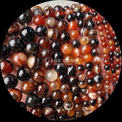 Streifenagatenperlen Edelsteinperlen 8mm für Schmuck