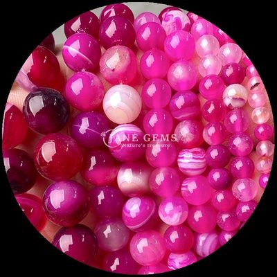 Runde 8mm polierte Naturgemäste Perlen Stränge für Schmuck machen DIY Armbänder Halsketten in mehreren Farben
