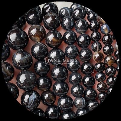 Runde 8mm polierte Naturgemäste Perlen Stränge für Schmuck machen DIY Armbänder Halsketten in mehreren Farben