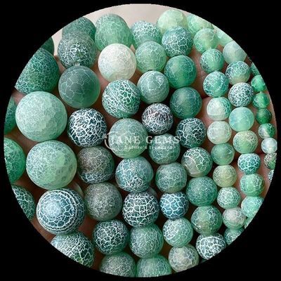 Edelstein Rundform Perlen Gelb Blau Wettered Achat Locker Stränge für DIY Schmuck