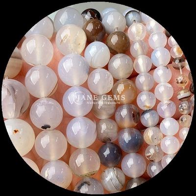 Edelstein Rundform mehrfarbige Achatperlen für DIY Schmuck Ohrringe