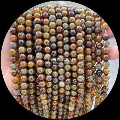 Edelstein Rundform mehrfarbige Achatperlen für DIY Schmuck Ohrringe