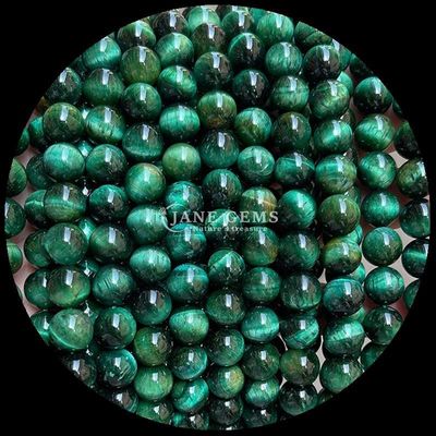 Edelstein Runde Form Perle Blaues Tiger Auge Locker Perlenstränge für DIY Schmuck und Geschenke