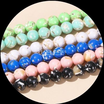 Armbänder Edelstein Perlen, Türkis Loose Perlen Stränge für DIY Schmuck machen
