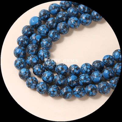 Natürliche Edelsteinperlen in verschiedenen Farben, DIY Schmuck Türkisperlen