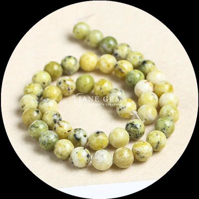 Mehrfarbiger rund geschnittener Edelstein verschiedene Arten Howlite afrikanische Türkis Perlen für DIY Schmuck