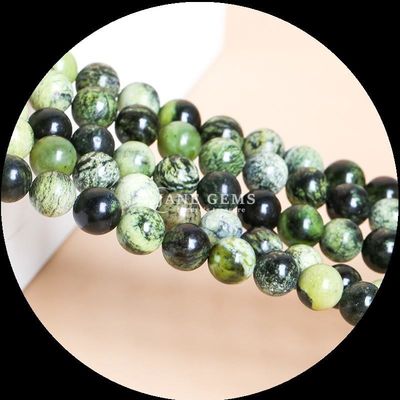 Mehrfarbiger rund geschnittener Edelstein verschiedene Arten Howlite afrikanische Türkis Perlen für DIY Schmuck