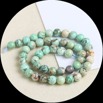 Natürliche runde Form verschiedene Arten Türkis-Perlen Stränge für DIY Geschenk Schmuck Halsketten