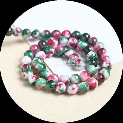 Natürliche Edelstein Armbänder Verschiedene Farben Jade Loose Bead Strands, um Ihren Stil mit natürlicher Eleganz zu erhöhen