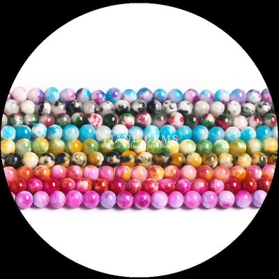 Natürliche Edelstein Armbänder Verschiedene Farben Jade Loose Bead Strands, um Ihren Stil mit natürlicher Eleganz zu erhöhen