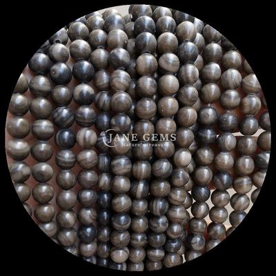 Runde Form Edelsteine Perlen verschiedene Farben Holzmuster Locker Perlenstränge perfekt für Schmuck Herstellung 8mm Perlengröße