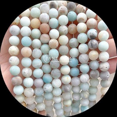 Mehrfarbige Edelsteinperlen 8 mm Verschiedene gefrorene lose runde Perlenstränge für Armbänder und Halskette