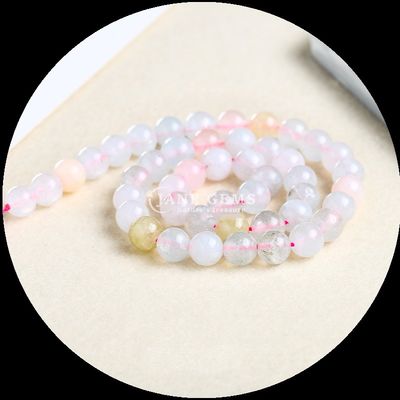 Rundgeschnittener Edelstein Verschiedene Farben Chalcedonien Loose Bead Strands perfekt für DIY Schmuck Kreationen