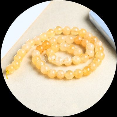 Rundgeschnittener Edelstein Verschiedene Farben Chalcedonien Loose Bead Strands perfekt für DIY Schmuck Kreationen