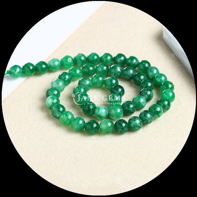 Rundgeschnittener Edelstein Verschiedene Farben Chalcedonien Loose Bead Strands perfekt für DIY Schmuck Kreationen