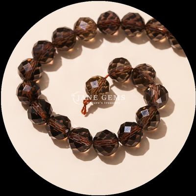 Mehrfarbige Edelsteine Perlen Natürlicher Edelstein Perlen Zitron Erdbeere Quarz Faceted Round Loose Bead Strands