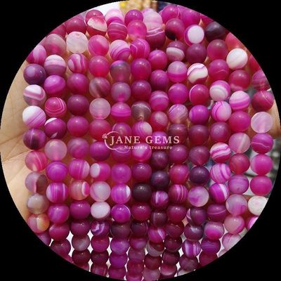 8 mm Naturgemäste Perlen Edelsteine Perlen Verschiedene Banden Agat Frosted Loose Perlen Stränge für handgefertigte Perlen Accessoires