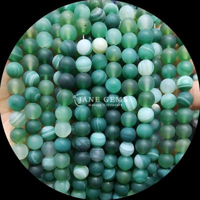 8 mm Naturgemäste Perlen Edelsteine Perlen Verschiedene Banden Agat Frosted Loose Perlen Stränge für handgefertigte Perlen Accessoires
