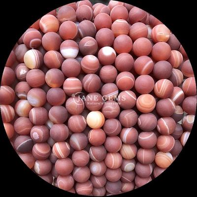 8 mm Naturgemäste Perlen Edelsteine Perlen Verschiedene Banden Agat Frosted Loose Perlen Stränge für handgefertigte Perlen Accessoires