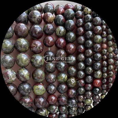 Runde Form Edelsteine Perle Perfekt für Armbänder Verschiedene Steintypen Drachenblut Indischer Achat Locker runde Edelstein Perlen Stränge
