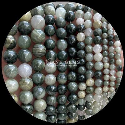 Runde Form Edelsteine Perlen Natürlicher Edelstein Perlen Polster Rhodonit Locker Perlenstränge für exquisite Schmuckkollektionen