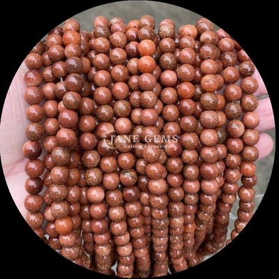 Rundgeschnittene Edelsteine Perle Gold Sandstein Moos Achat Tourmalin Verschiedene Kristallheilung Locker Perlenstränge Die ultimative DIY Schmuck machen unerlässlich