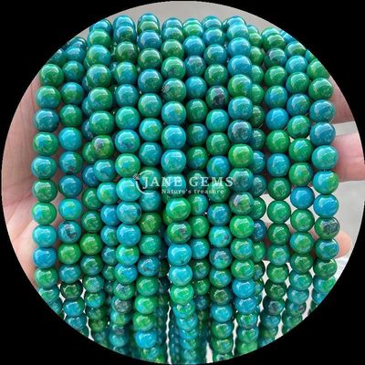 Rundgeschnittene Edelsteine Perle Gold Sandstein Moos Achat Tourmalin Verschiedene Kristallheilung Locker Perlenstränge Die ultimative DIY Schmuck machen unerlässlich