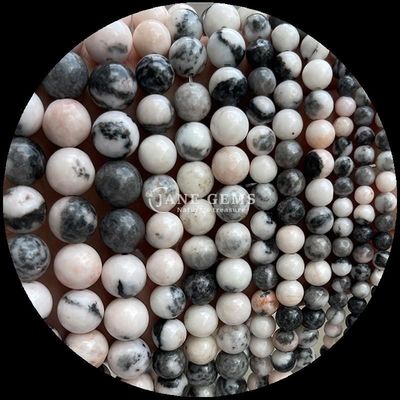 Edelstein Schnitt Runde Edelsteine Perlen Zebra Jaspis Mahagoni Obsidian Verschiedene Arten Kristall Heilstein Locker Perlenstränge für handgefertigtes Zubehör
