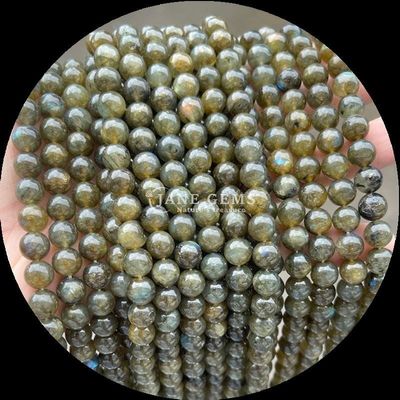 Edelstein Schnitt Runde Edelsteine Perlen Zebra Jaspis Mahagoni Obsidian Verschiedene Arten Kristall Heilstein Locker Perlenstränge für handgefertigtes Zubehör