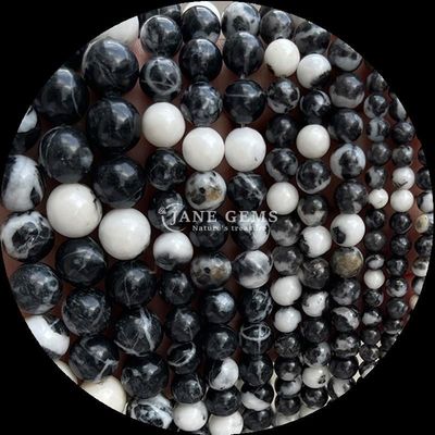 Edelsteine Perle Runde Form 8mm Natürliche für B2B Edelsteingeber Verschiedene Kristallheilungsteine Zebra Jaspis Amazonit und mehr für DIY