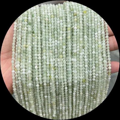 Natürliche Edelsteine Perlen rund geschnitten Facetten Kristall Heilung Mini-Edelsteine Moos Achat Schneeflocken Obsidian Verschiedene lose Perlen Stränge ideal für handgefertigte Accessoires