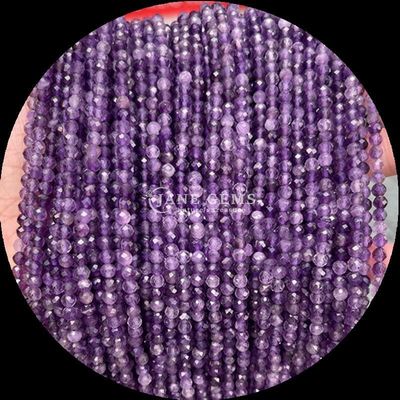 Natürlicher Edelstein aus der perfekten Wahl für Ihre B2B-Bedürfnisse Verschiedene Kristallstein Amethyst Grün Aventurin Mini Faceted Loose Round Bead Strands