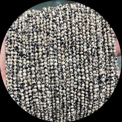 Verbessern Sie Ihre DIY Schmuckherstellung mit Edelsteinen Perlen runden Form und natürlichen Edelstein verschiedene natürliche Kristall Heilstein Dalmatinischer Jaspis Tourmalin Loose Mini Faceted Perlen Stränge