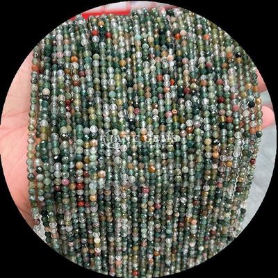 8mm Farbschmuck Perlen Rot Jaspisches Tiger-Auge Mini-Fassetten Kristall Heilungslocker Perlenstränge für Schmuckdesign und -produktion