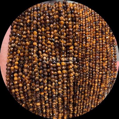 8mm Farbschmuck Perlen Rot Jaspisches Tiger-Auge Mini-Fassetten Kristall Heilungslocker Perlenstränge für Schmuckdesign und -produktion