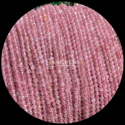 Runde Edelsteine Perle Die ultimative Wahl für DIY Schmuckherstellung und personalisierte Accessoires Verschiedene Arten Rubin Zoisite Erdbeere Quarz Mini Faceted Loose Bead Strands Kristall Heilsteine