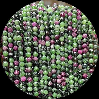 Runde Edelsteine Perle Die ultimative Wahl für DIY Schmuckherstellung und personalisierte Accessoires Verschiedene Arten Rubin Zoisite Erdbeere Quarz Mini Faceted Loose Bead Strands Kristall Heilsteine
